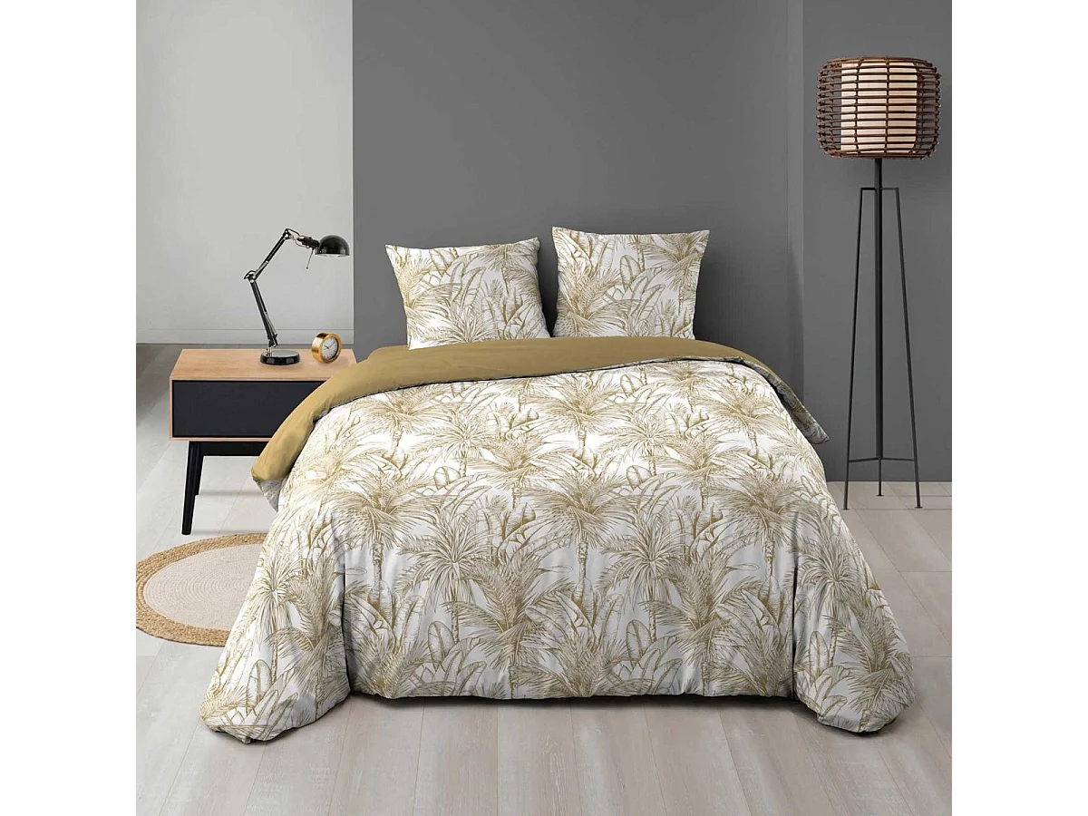 Parure de Lit 3 Pièces "Dune" 240x220cm Naturel