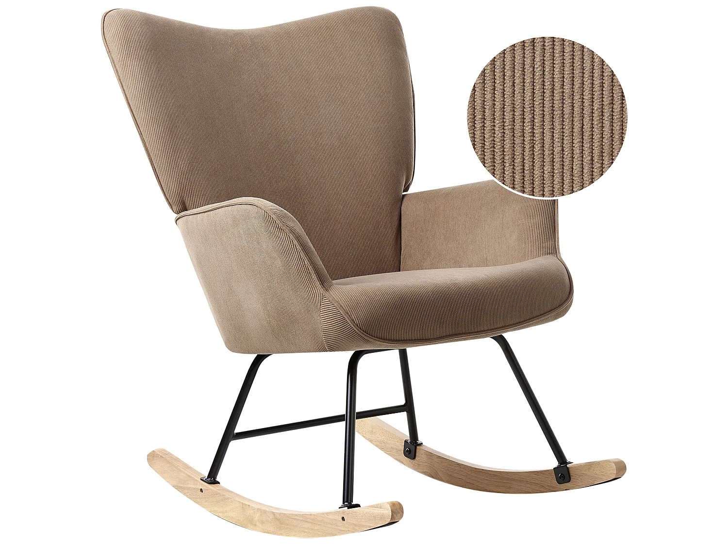 Schaukelsessel ARSET Cord Taupe