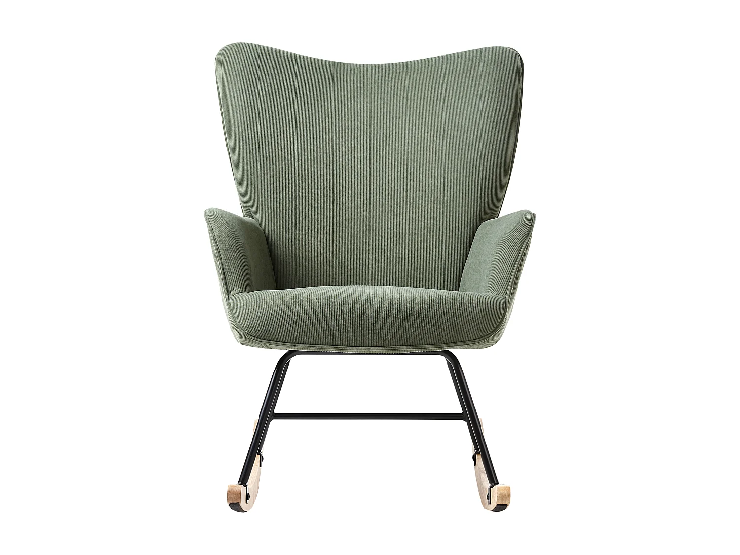 Fauteuil à bascule ARSET Velours côtelé Vert foncé