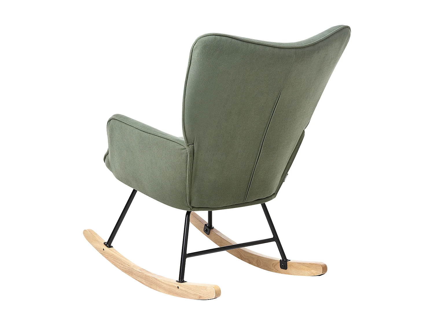 Fauteuil à bascule ARSET Velours côtelé Vert foncé