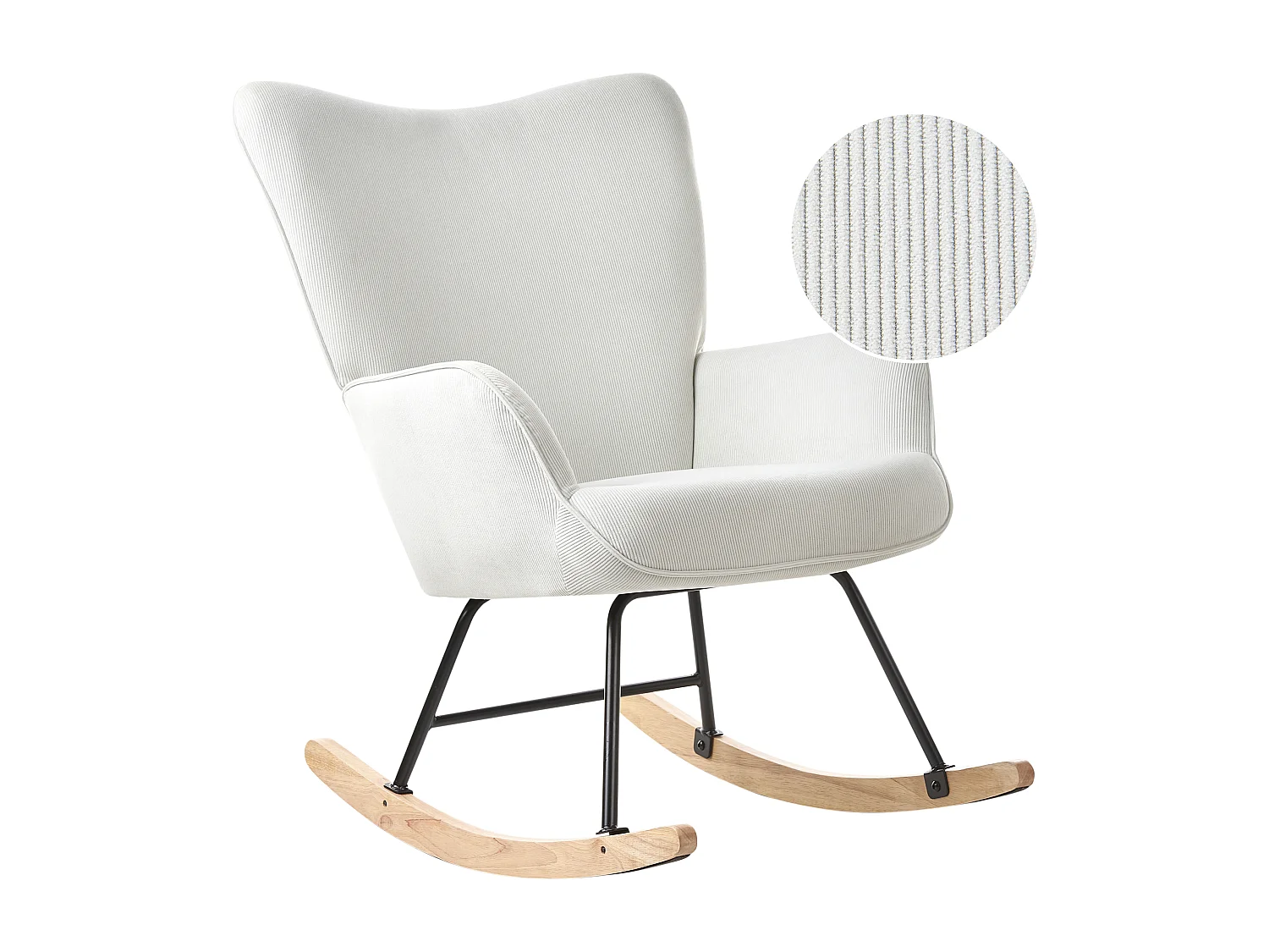 Poltrona de Baloiço ARSET Bombazine Branco creme