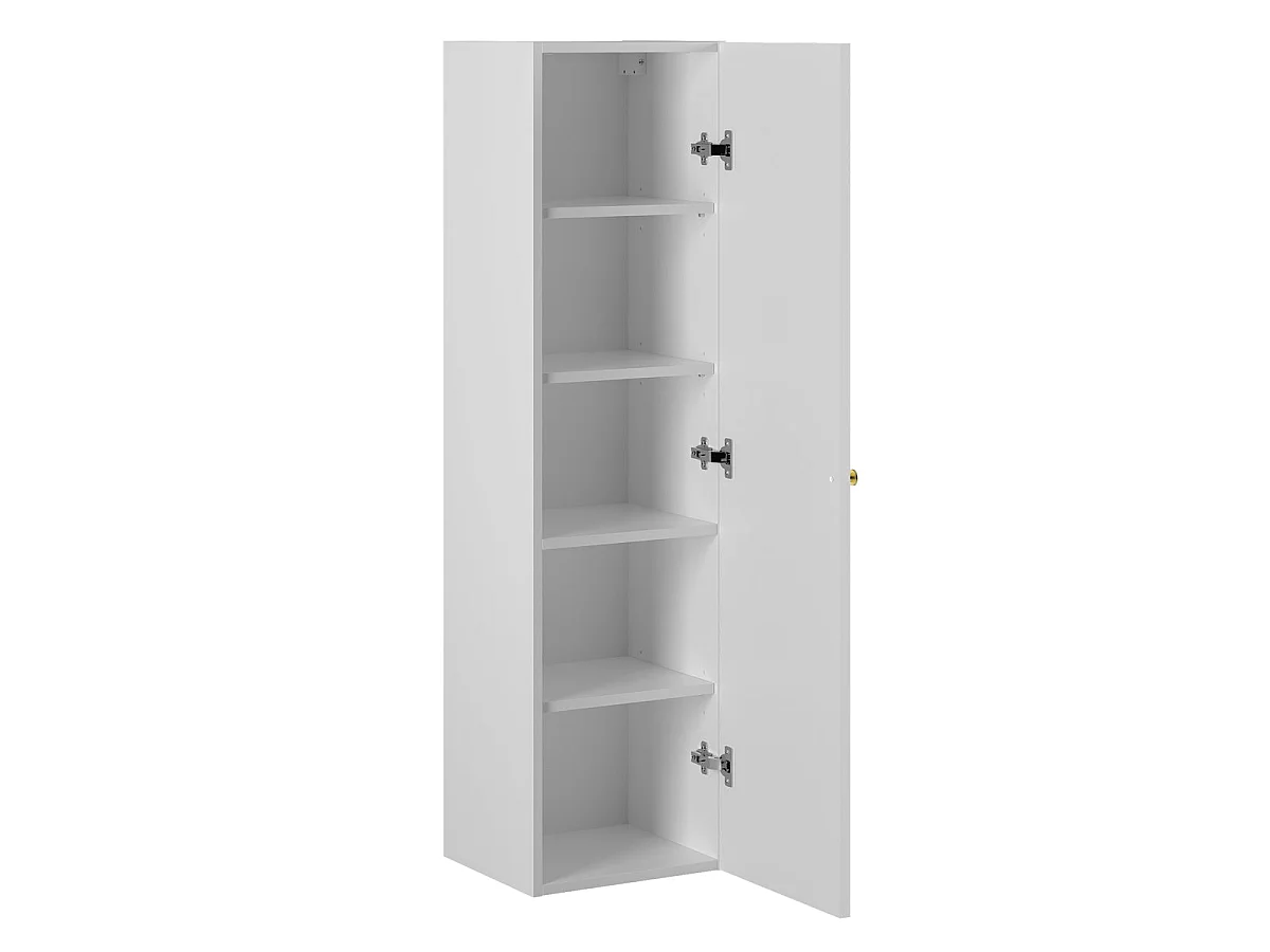 Ensemble meuble simple vasque encastrée 60cm et colonne Lexa Blanc