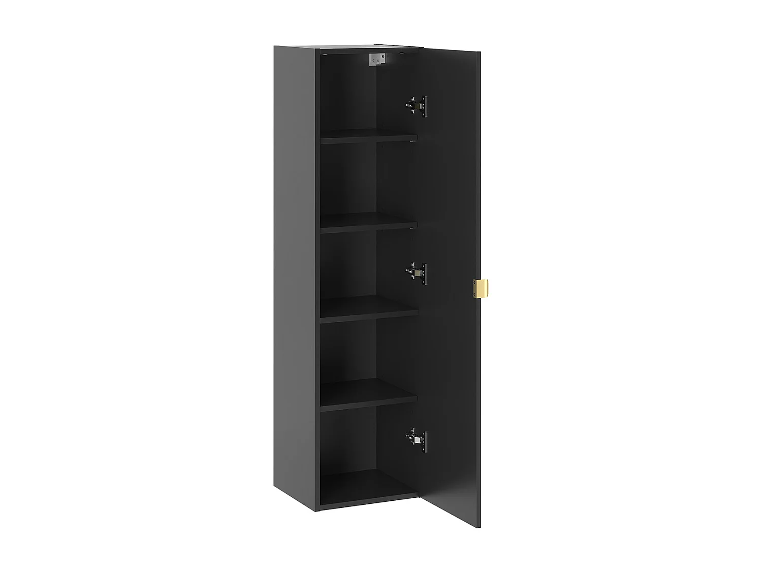 Ensemble meuble simple vasque encastrée 60cm et colonne Lexa Noir