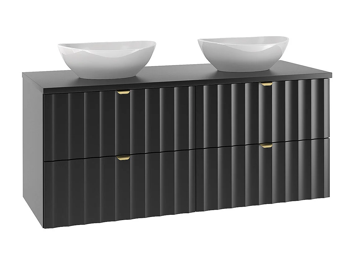 Meuble double vasque 120cm Lexa Noir