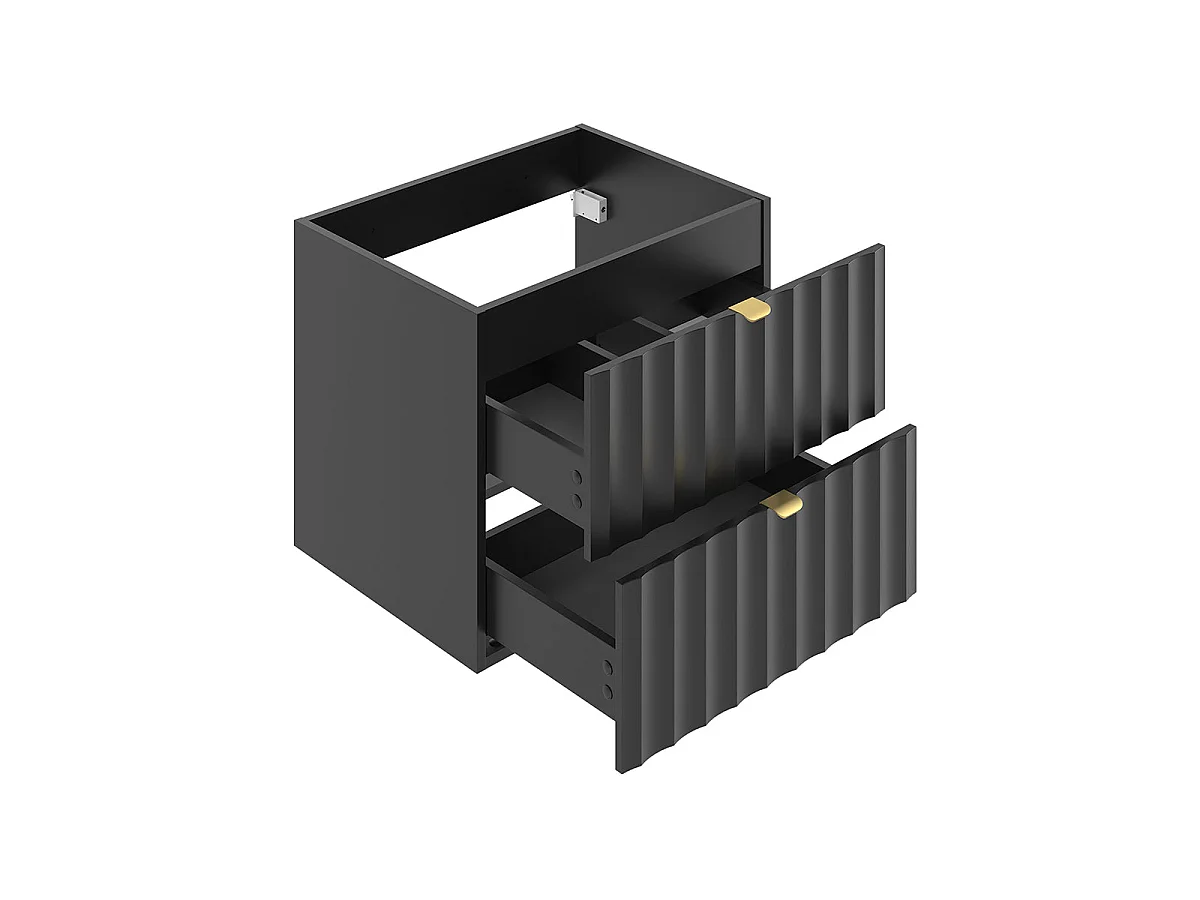 Meuble double vasque 120cm Lexa Noir