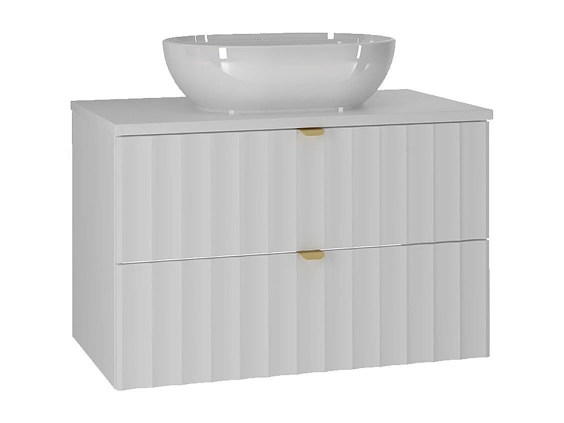 Enkele wastafel 80cm Lexa Wit