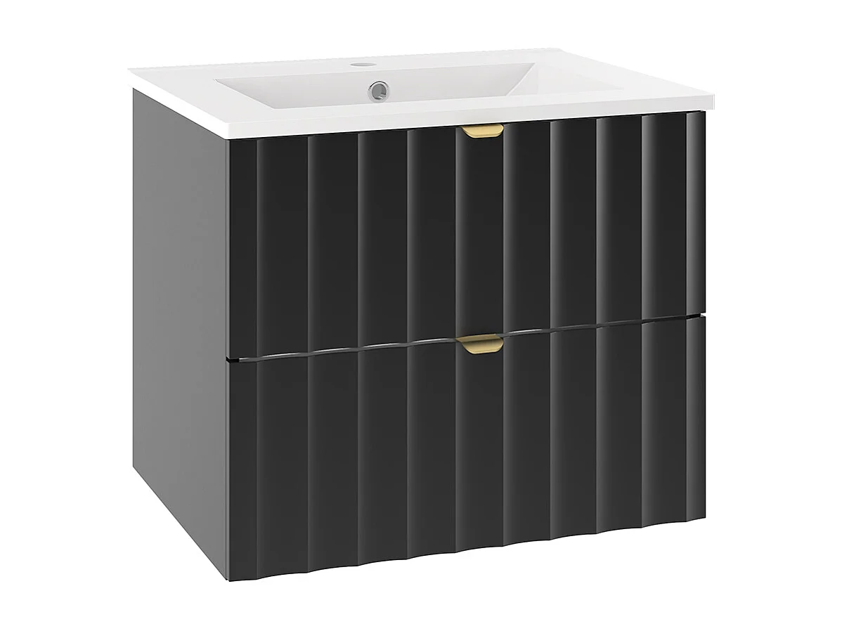 Einzelwaschtisch 60cm Lexa Schwarz