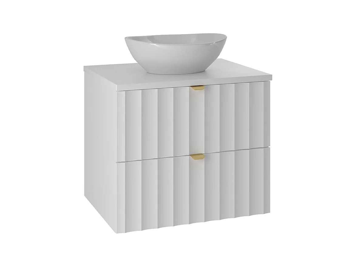 Meuble simple vasque 60cm Lexa Blanc