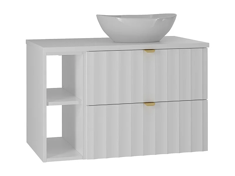 Mobile bagno con lavabo Lexa bianco 80cm