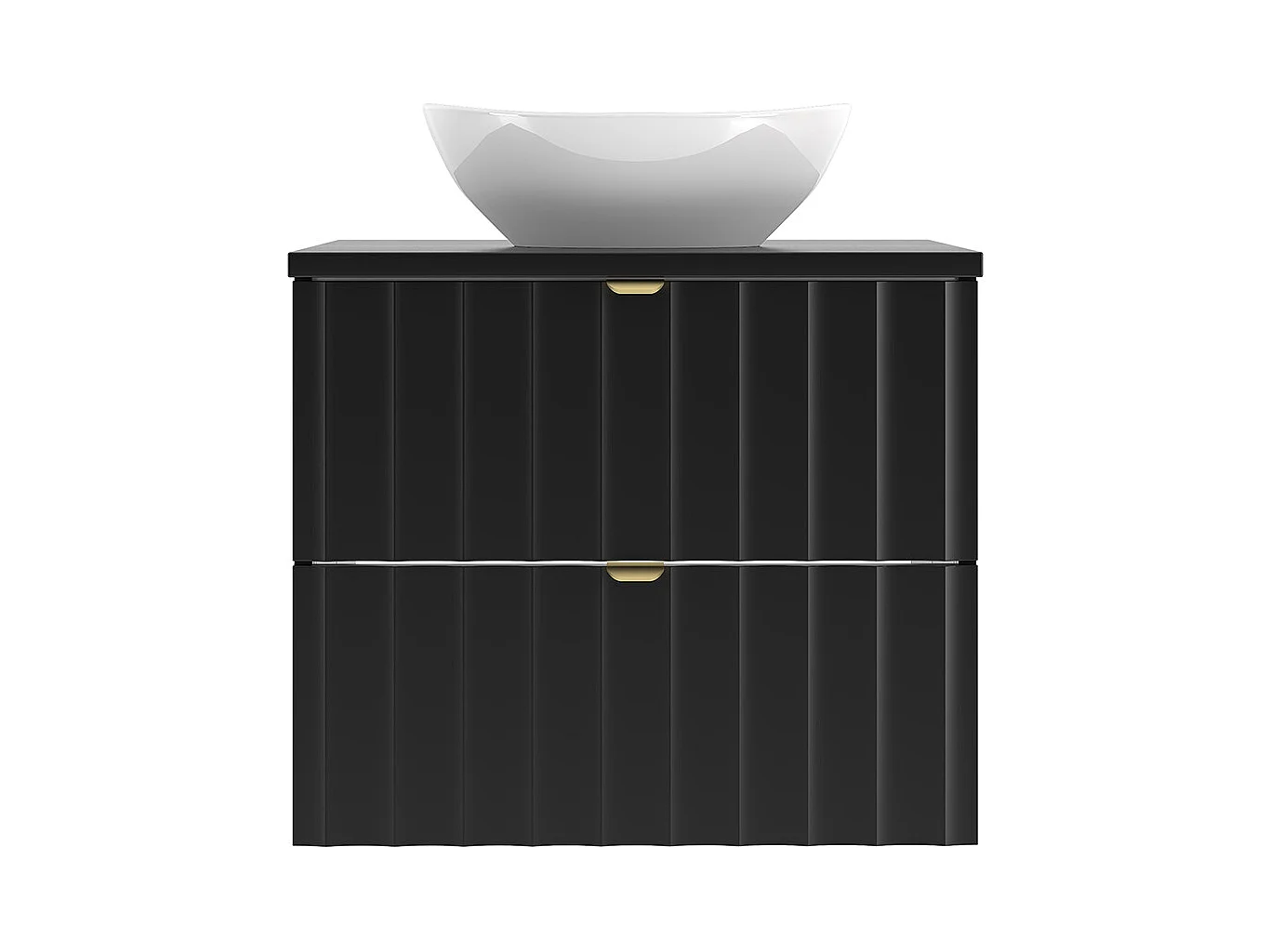 Meuble simple vasque 60cm Lexa Noir