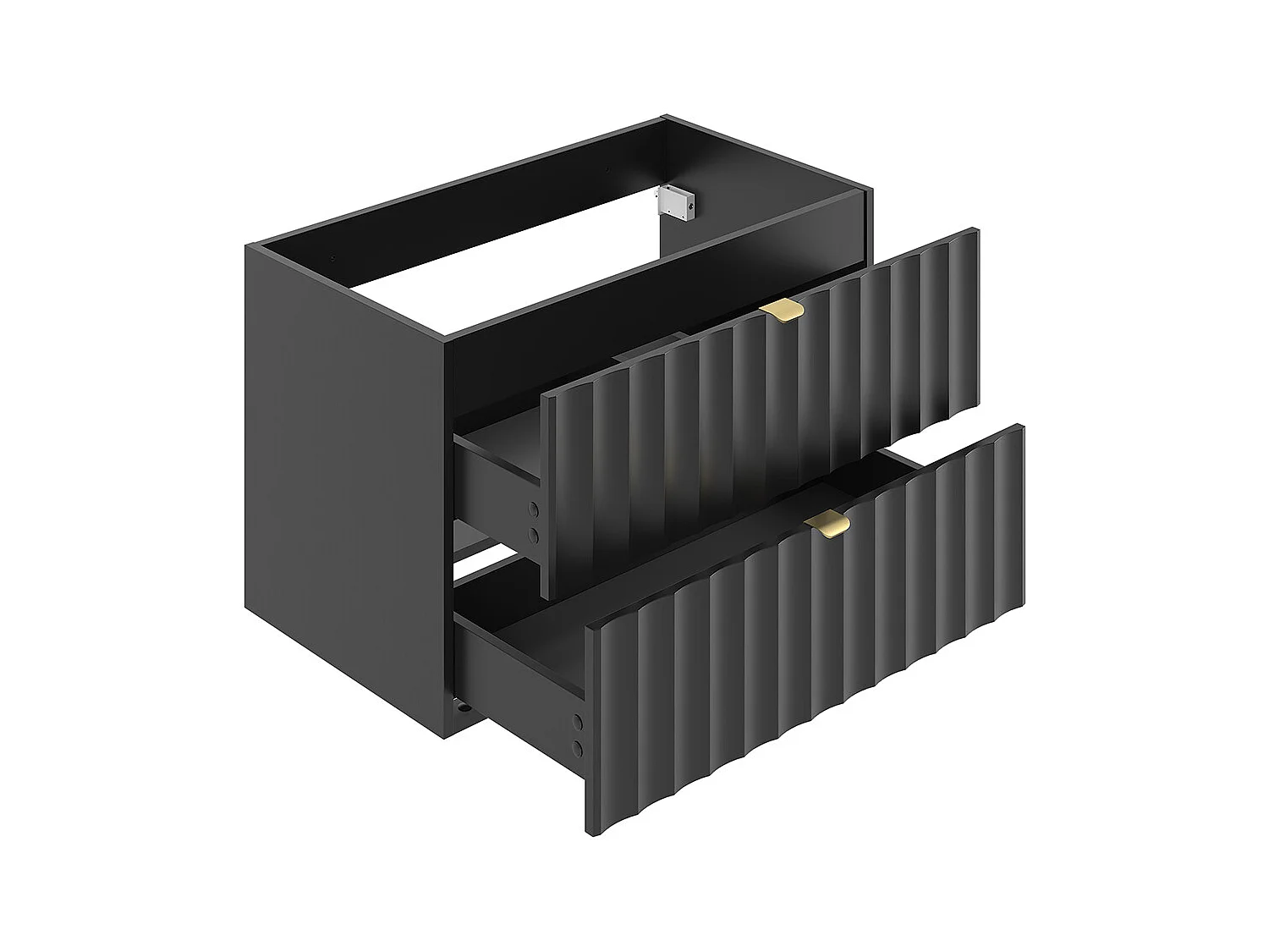 Meuble simple vasque 80cm Lexa Noir