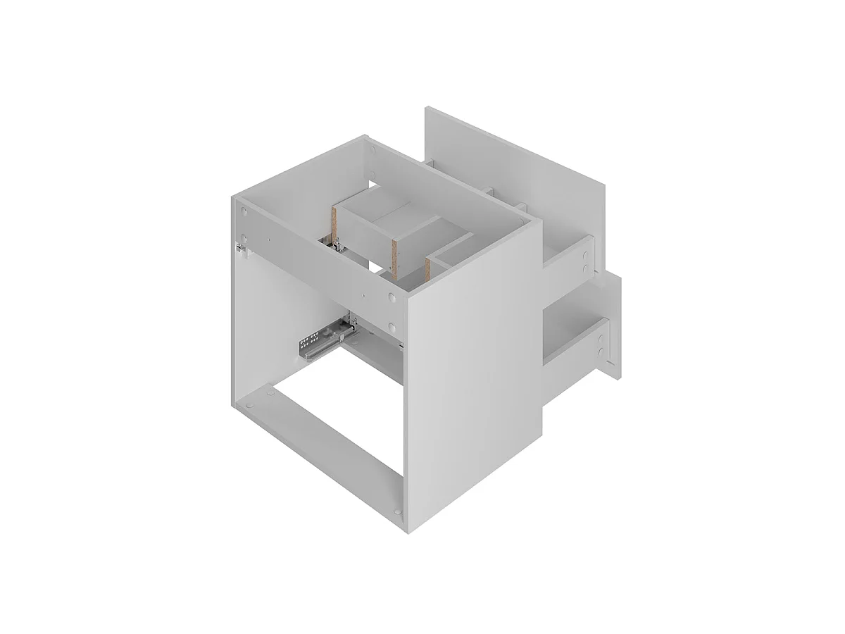 Mobile bagno con lavabo Lexa bianco 60cm