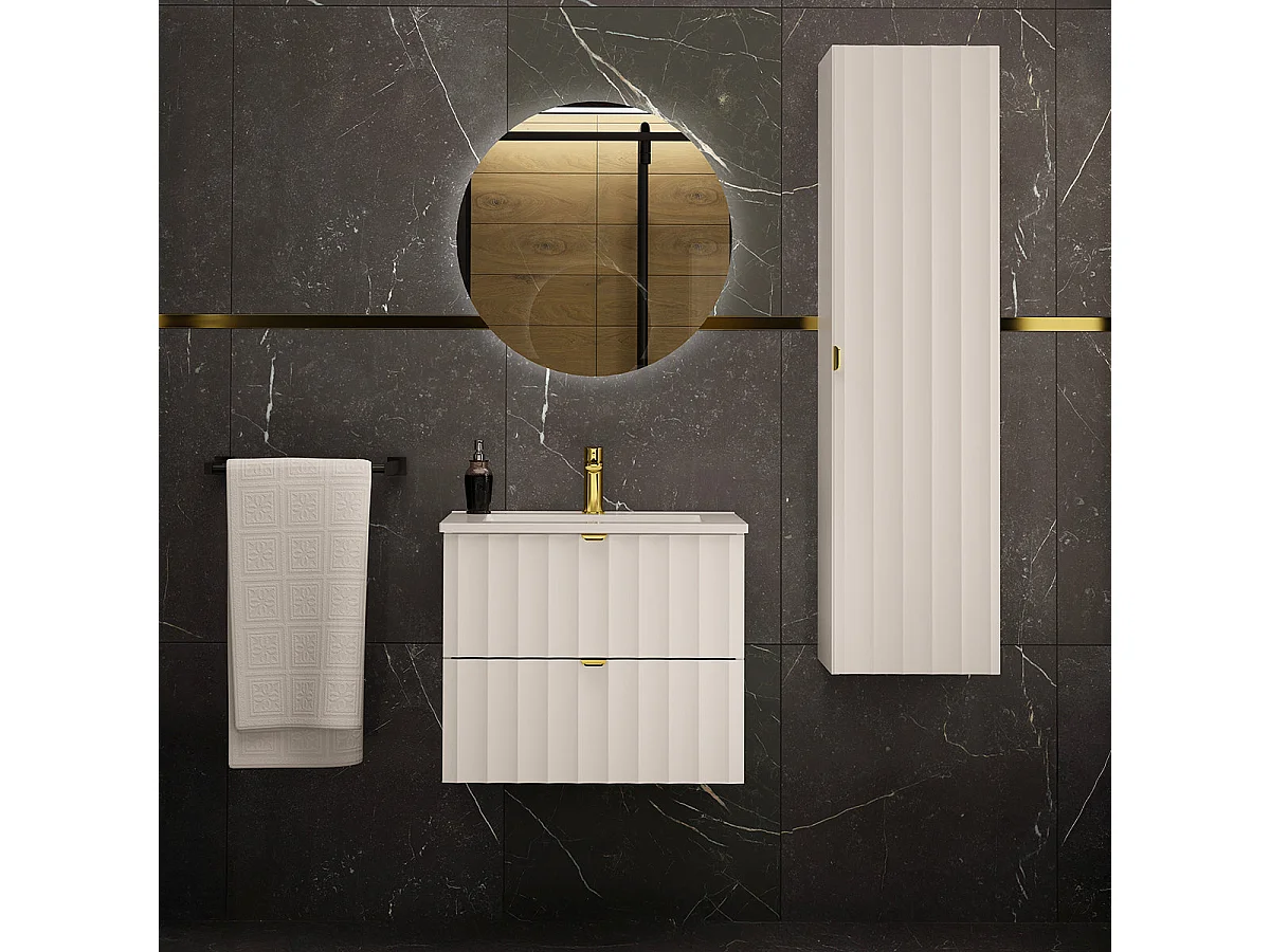 Colonne murale Lexa Blanc