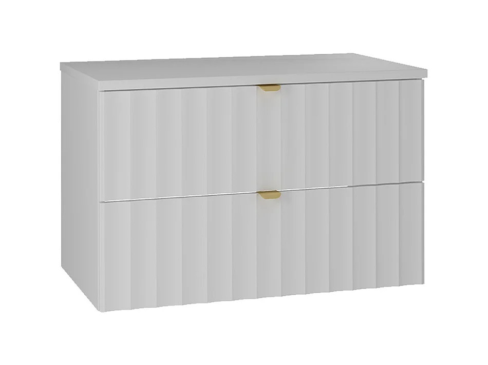 Meuble sous-vasque 80cm plan de toilette Lexa Blanc