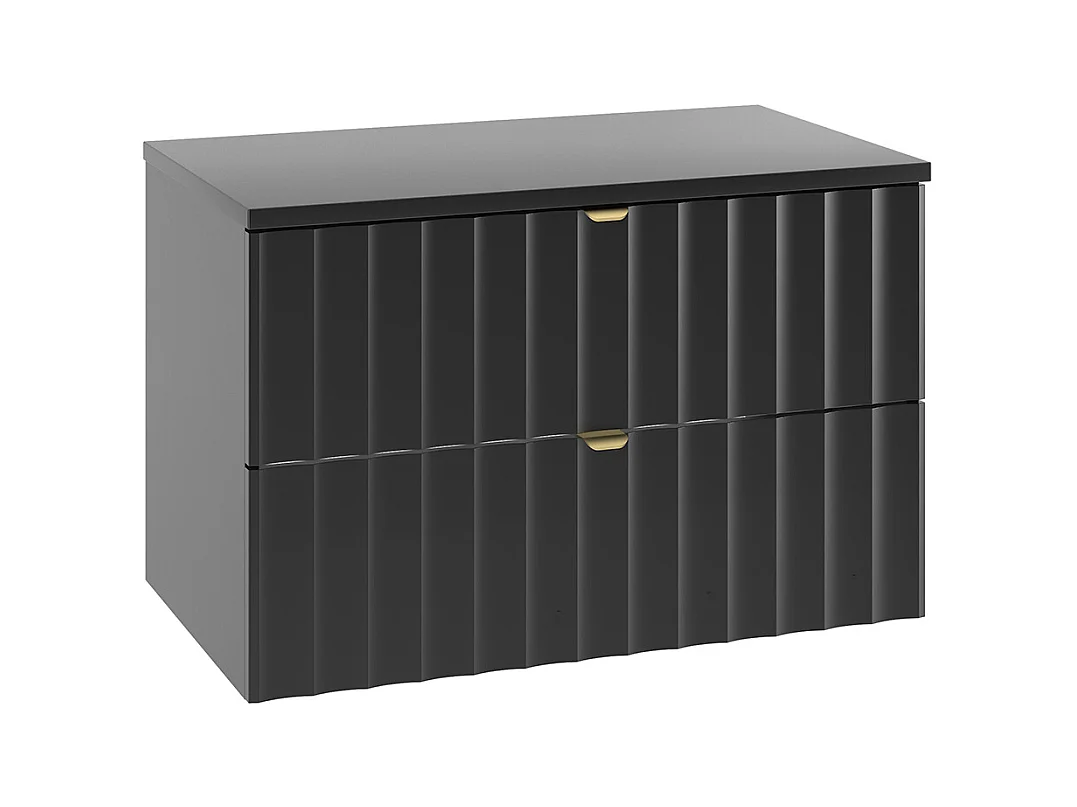 Meuble sous-vasque 80cm plan de toilette Lexa Noir