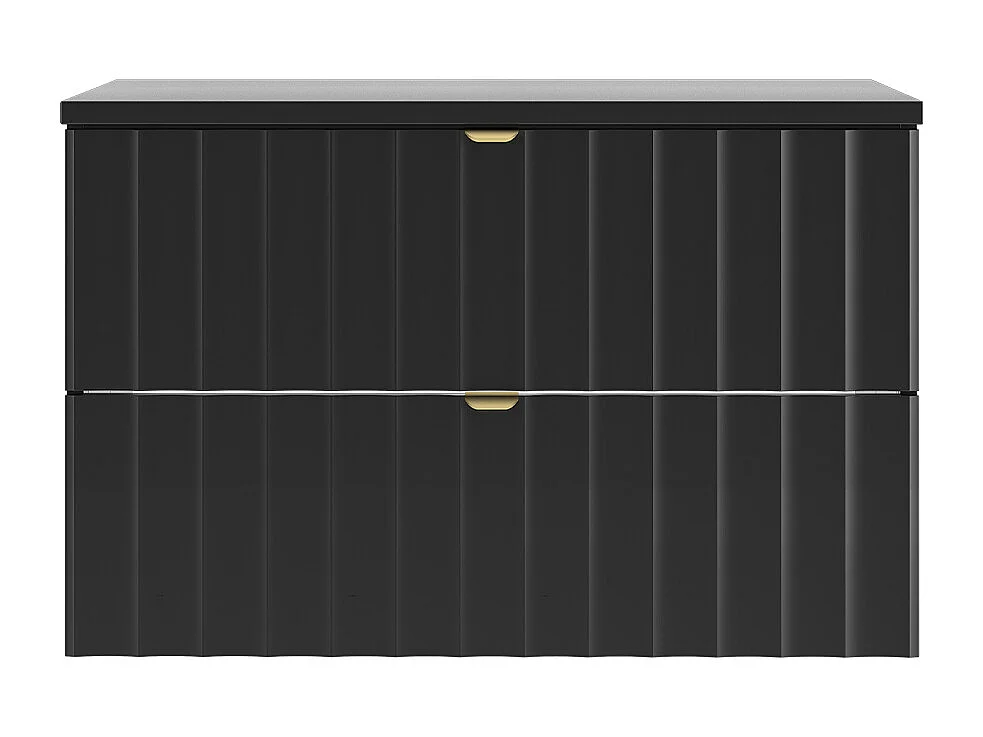 Undercounter cabinet 80cm Lexa vanity top Black