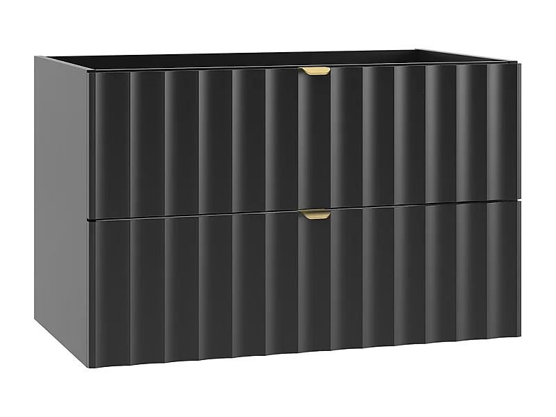 Mobile bagno senza lavabo Lexa nero 80cm