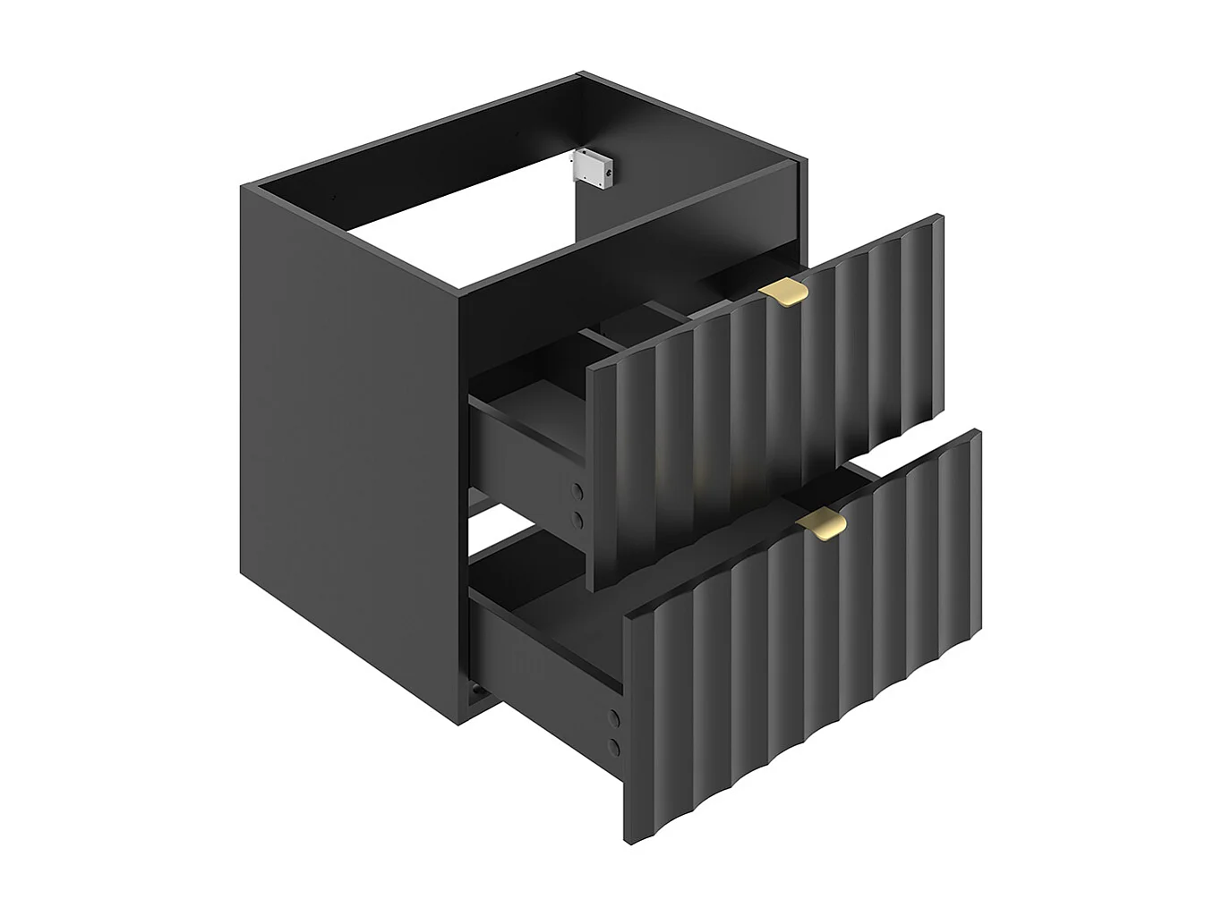 Mobile bagno senza lavabo Lexa nero 60cm