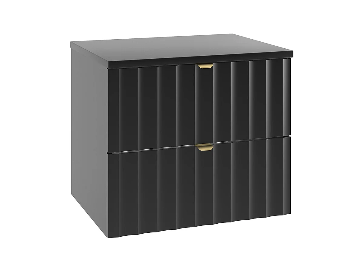 Meuble sous-vasque 60cm plan de toilette Lexa Noir