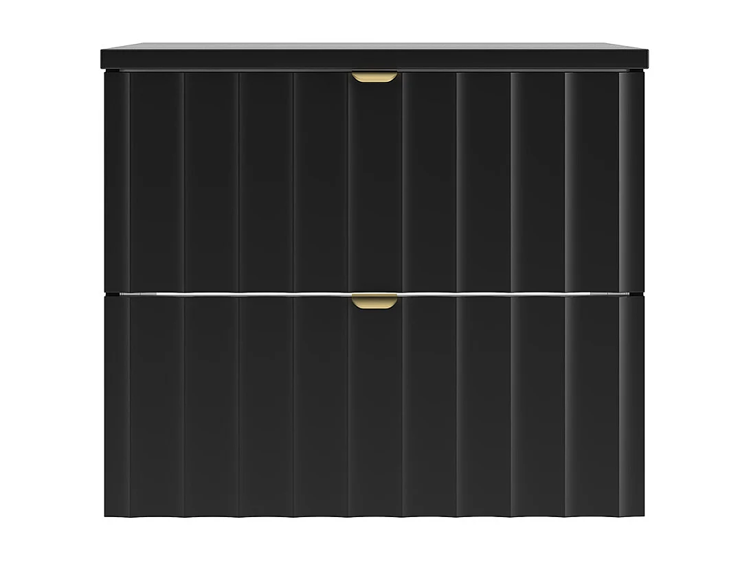 Undermount cabinet 60cm Lexa vanity top Black