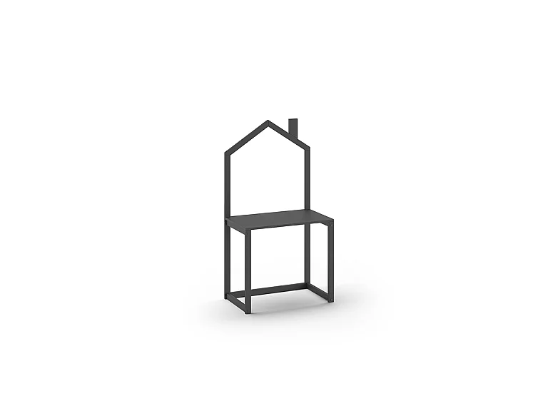 Bureau Enfant en Bois "Dallas" 150cm Anthracite