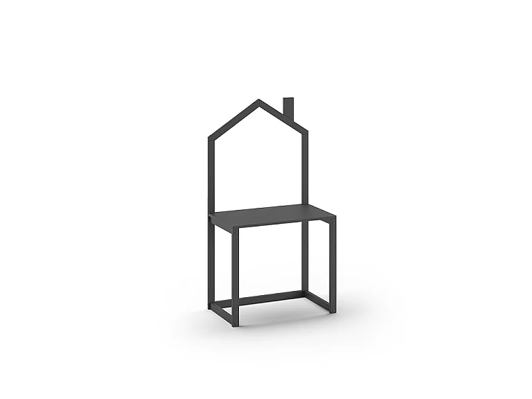 Bureau Enfant en Bois "Dallas" 150cm Anthracite