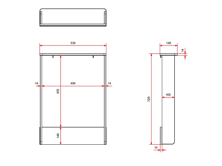 Pack - Lit Bébé, Armoire & Commode "Amori II" 60x120cm Blanc