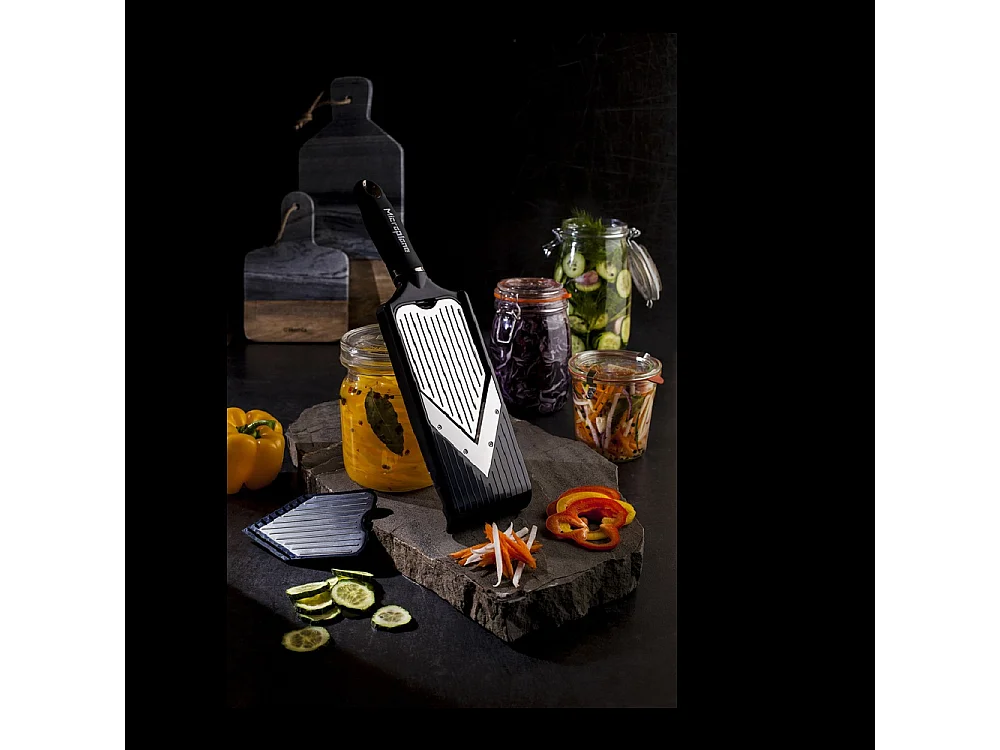 Mandoline en V avec double lames noir