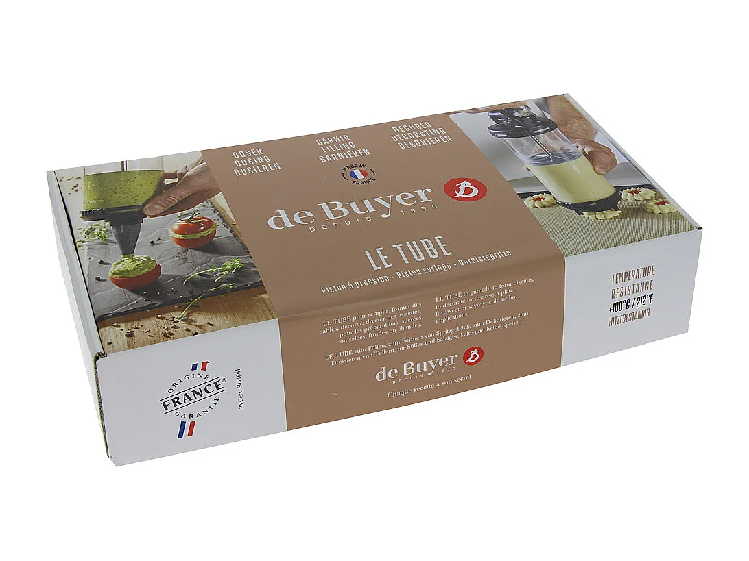 Piston à pression 0,75 l + 2 douilles 8 mm