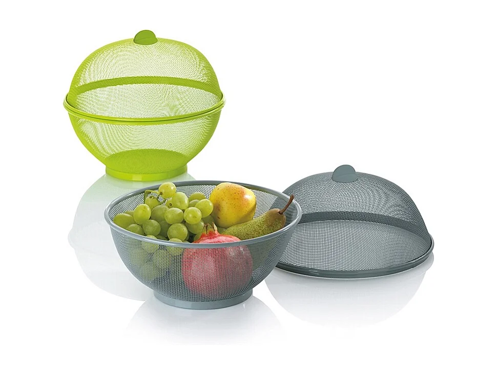 Corbeille à fruits Como gris