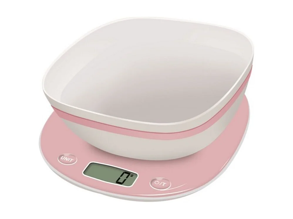 Terraillon Balance de cuisine électronique 5kg/1g rose/blanc - 14669