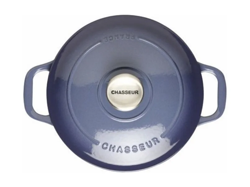 Chasseur Cocotte ovale en fonte émaillée 28cm bleu - PUC472897