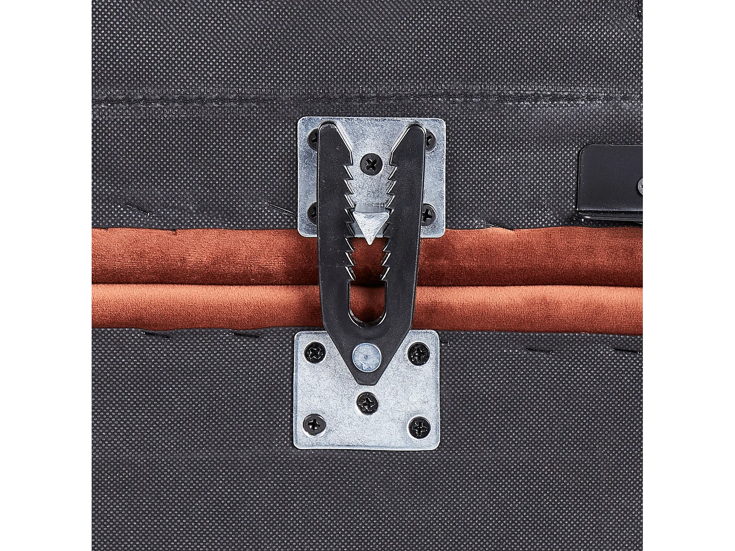 Divano letto angolare modulare ALNES Velluto Rosso chiaro 4 posti