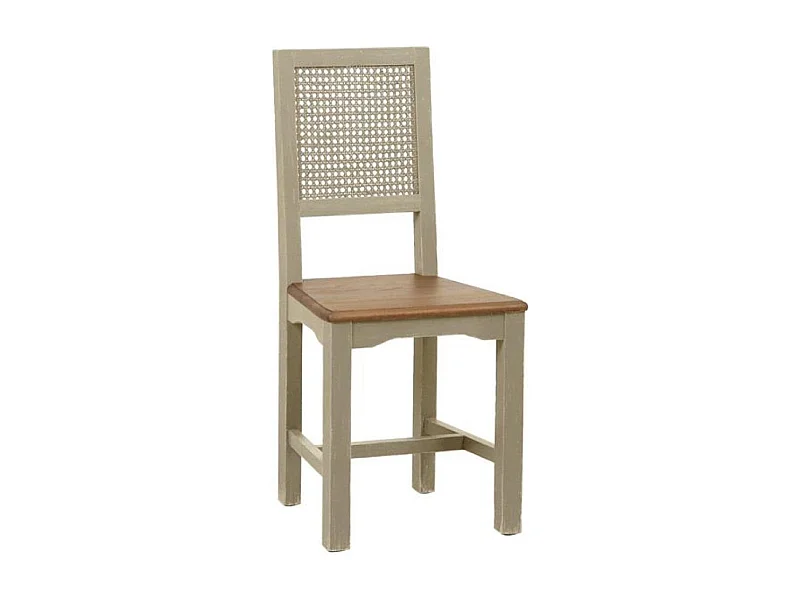 Lot de 2 chaises canné Bois Beige - Esquisse Interior's