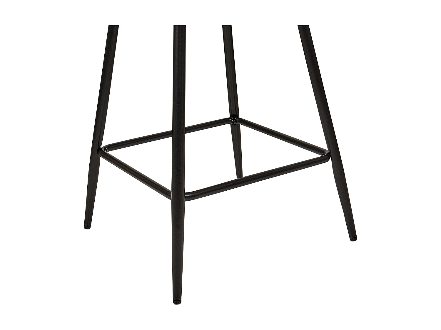 Set di 2 sedie alte SANILAC Velluto Grigio chiaro