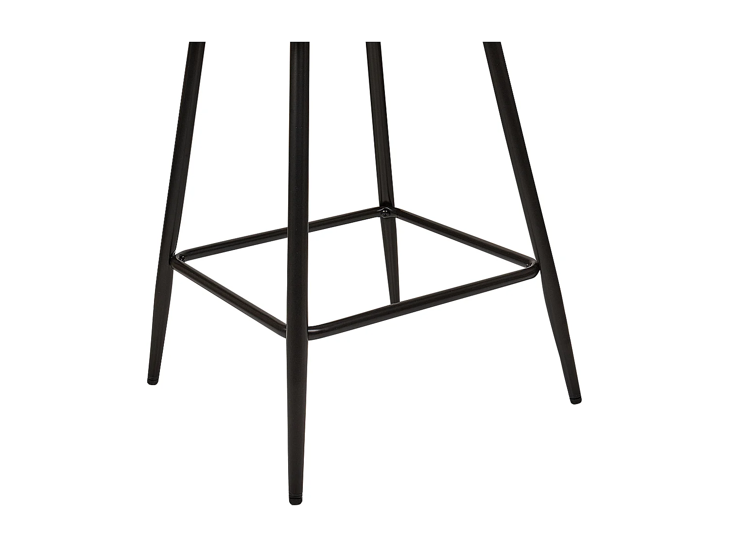 Conjunto de 2 bancos de bar SANILAC Veludo Cinzento claro