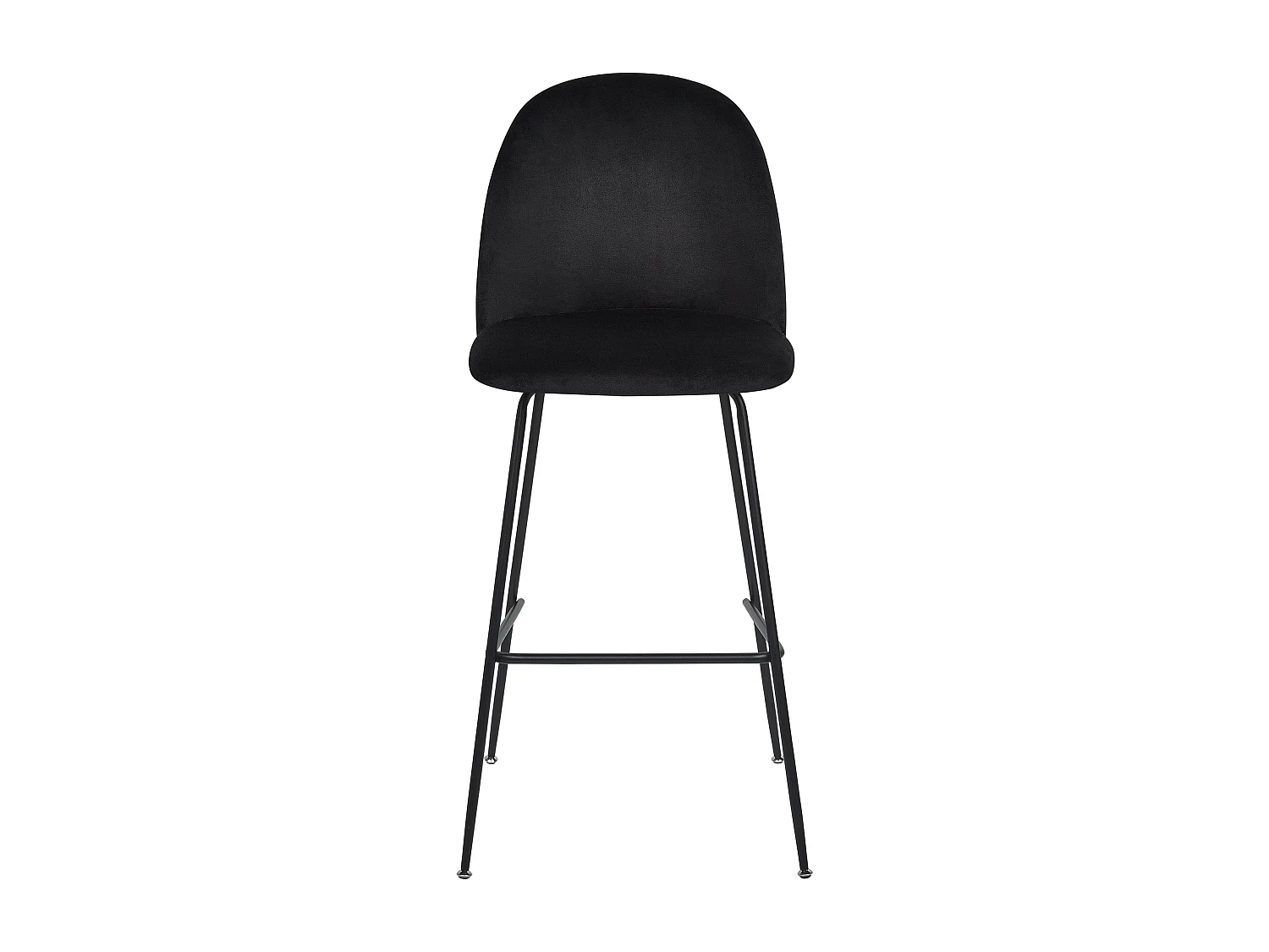 Lot de 2 chaises de bar ARCOLA Velours Noir