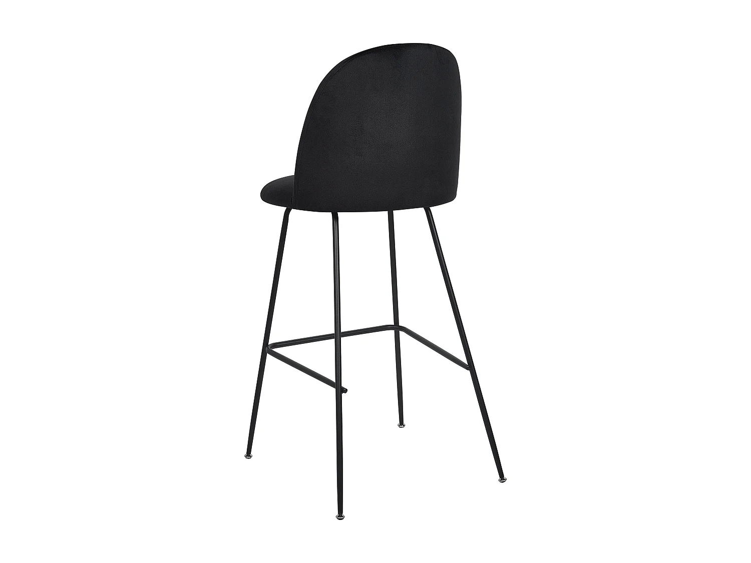 Lot de 2 chaises de bar ARCOLA Velours Noir