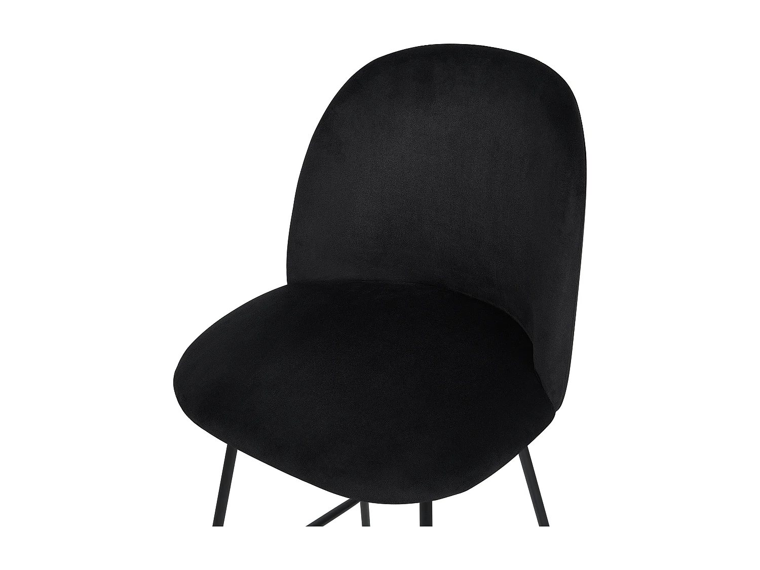 Lot de 2 chaises de bar ARCOLA Velours Noir