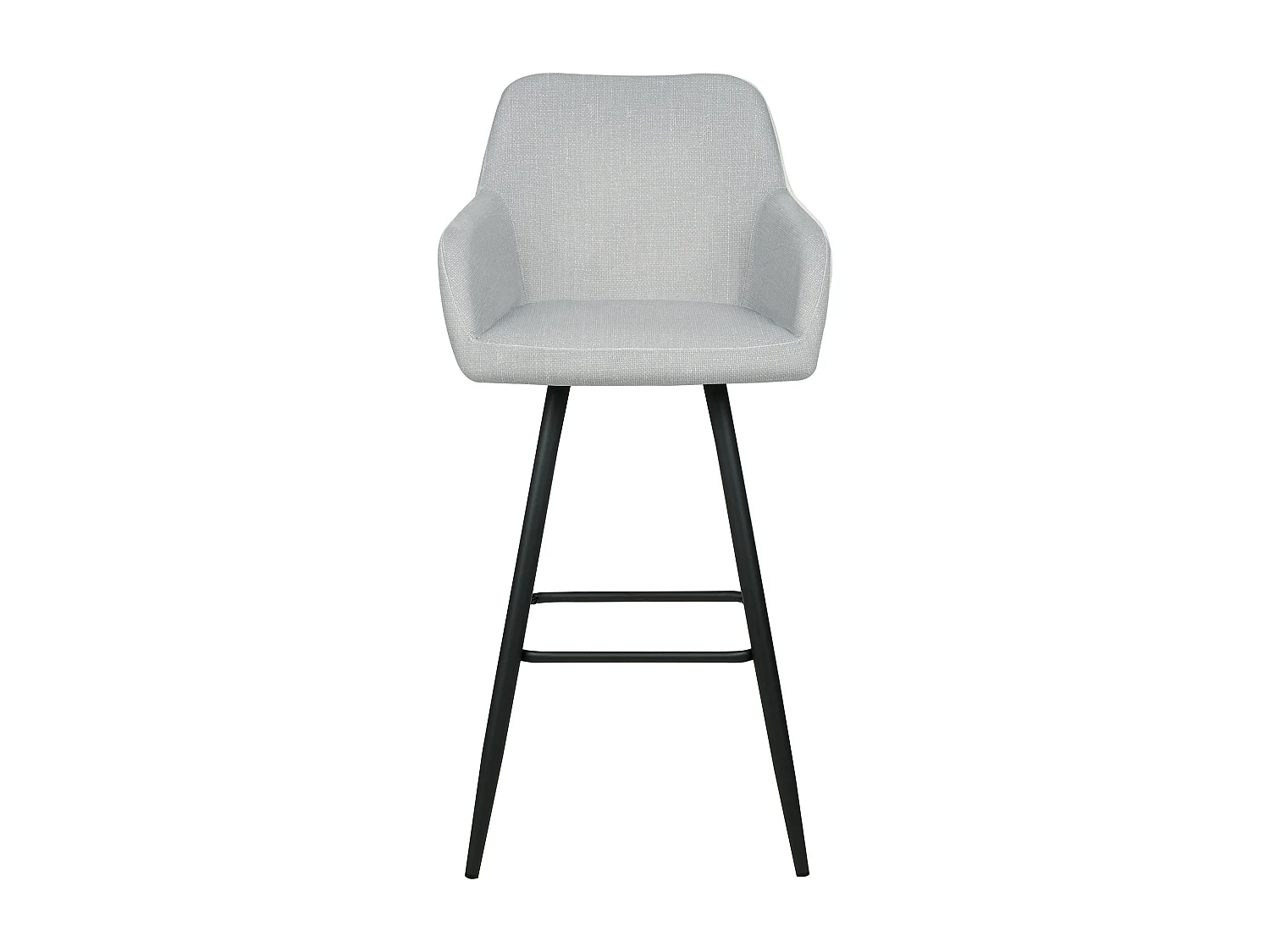 Lot de 2 chaises de bar CASMALIA Velours Gris clair