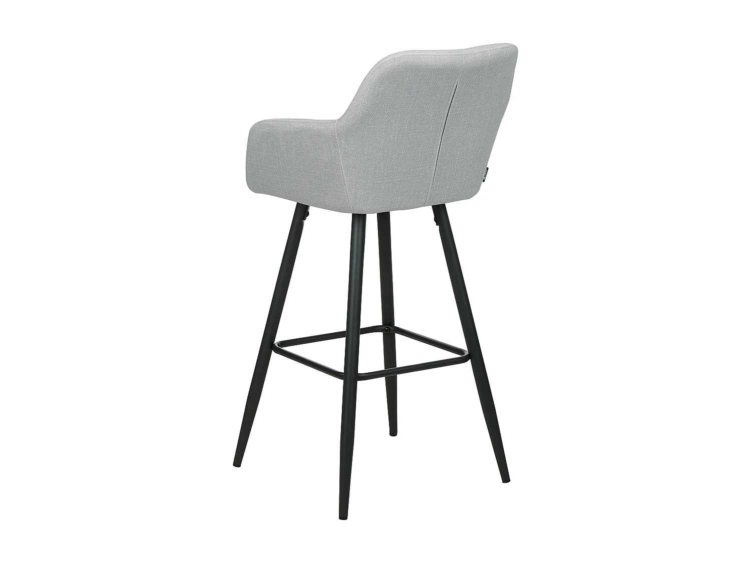 Lot de 2 chaises de bar CASMALIA Velours Gris clair