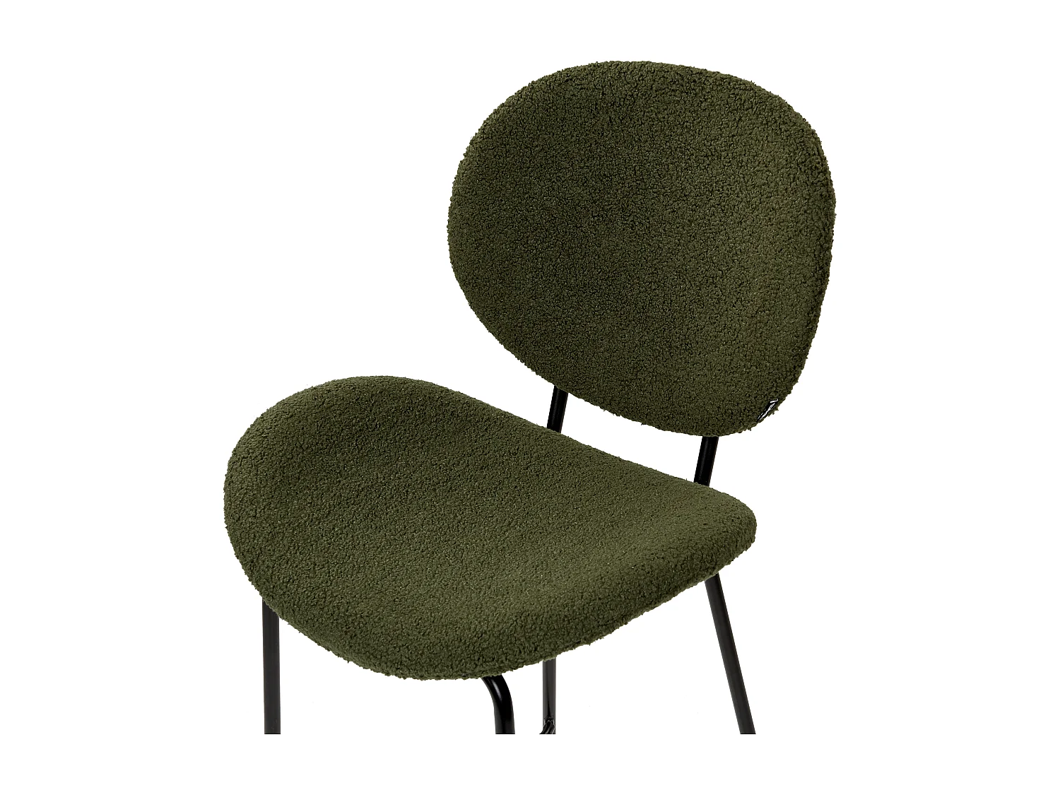 Set van 2 barstoelen LUANA Bouclé Donkergroen