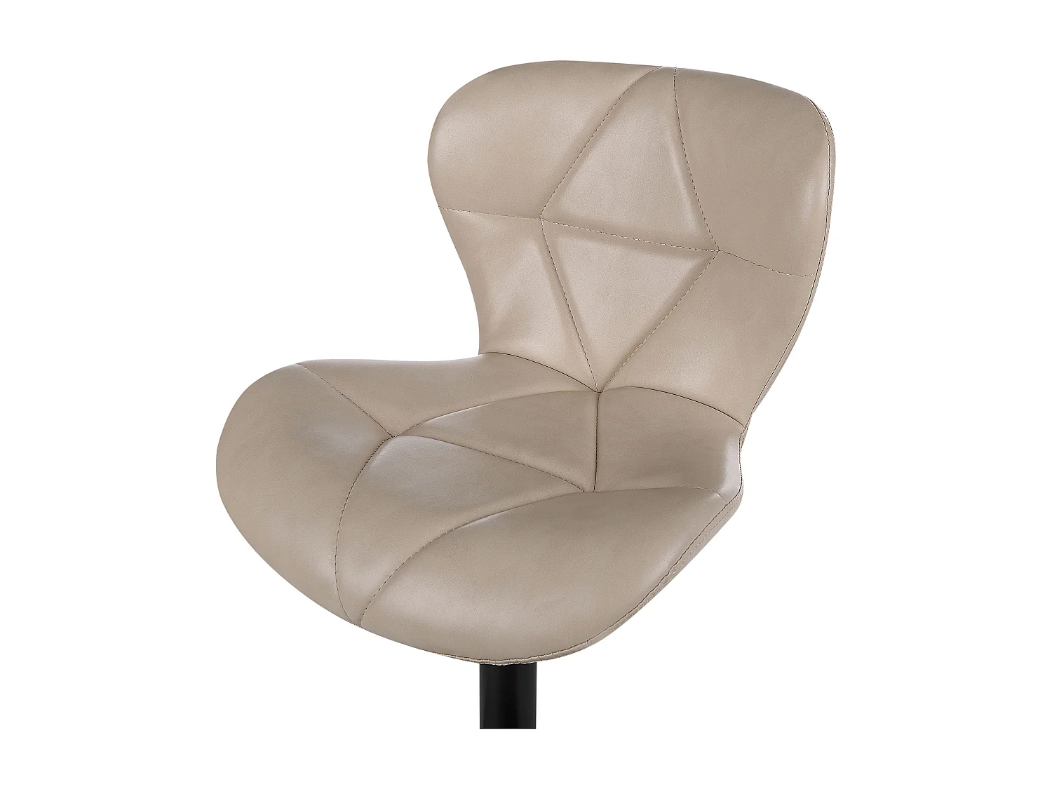 Lot de 2 chaises de bar VALETTA Cuir PU Beige clair