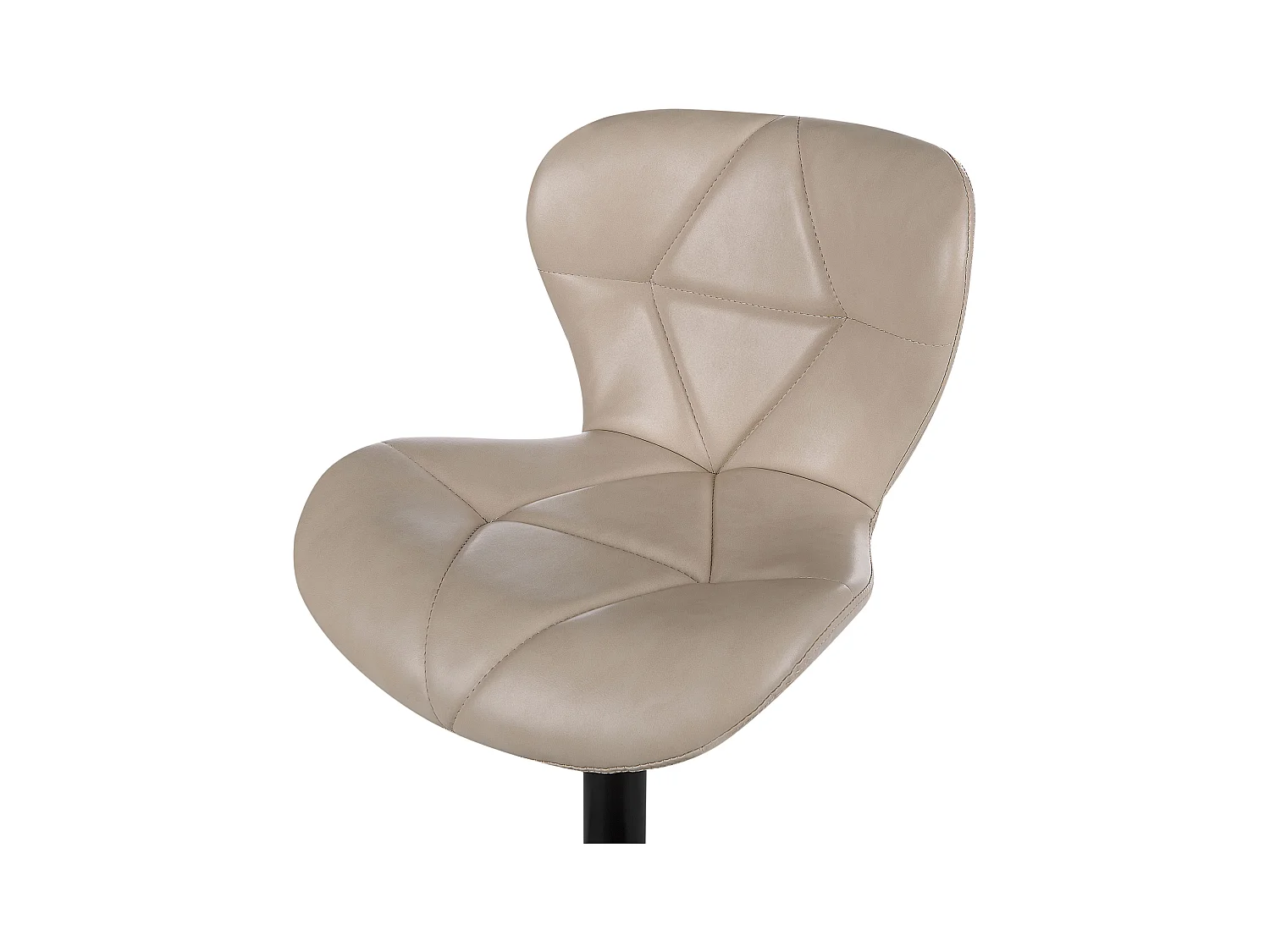 Lot de 2 chaises de bar VALETTA Cuir PU Beige clair