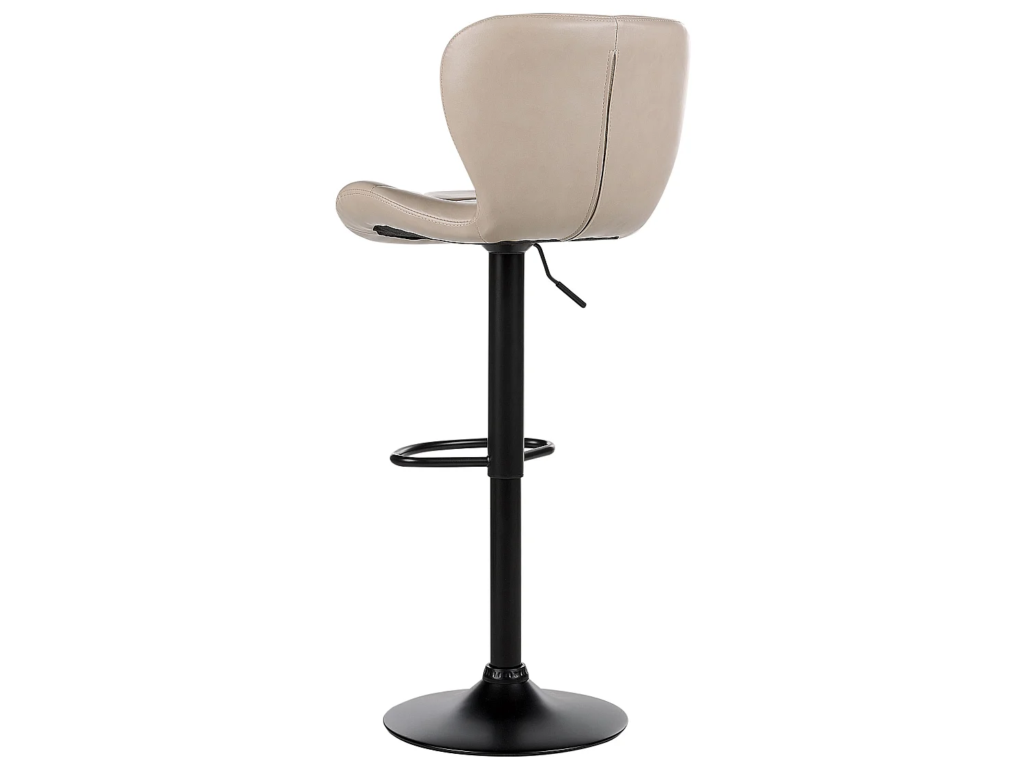 Lot de 2 chaises de bar VALETTA Cuir PU Beige clair