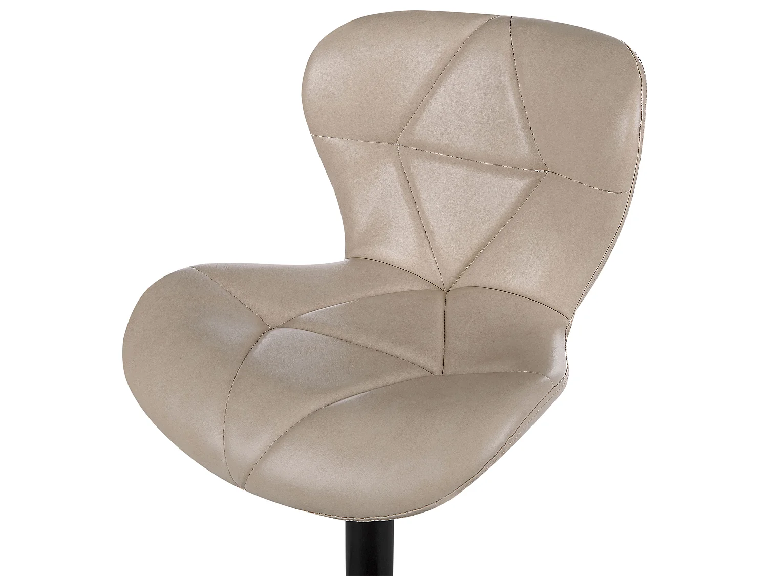 Lot de 2 chaises de bar VALETTA Cuir PU Beige clair