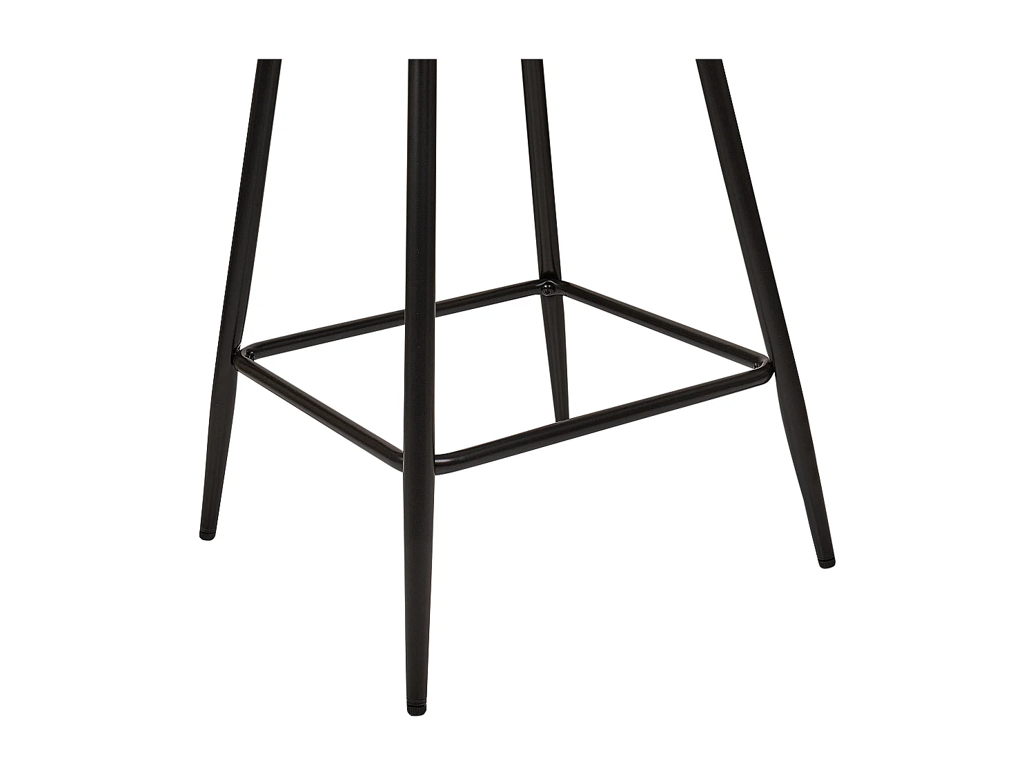 Lot de 2 chaises de bar SANILAC Velours Orange
