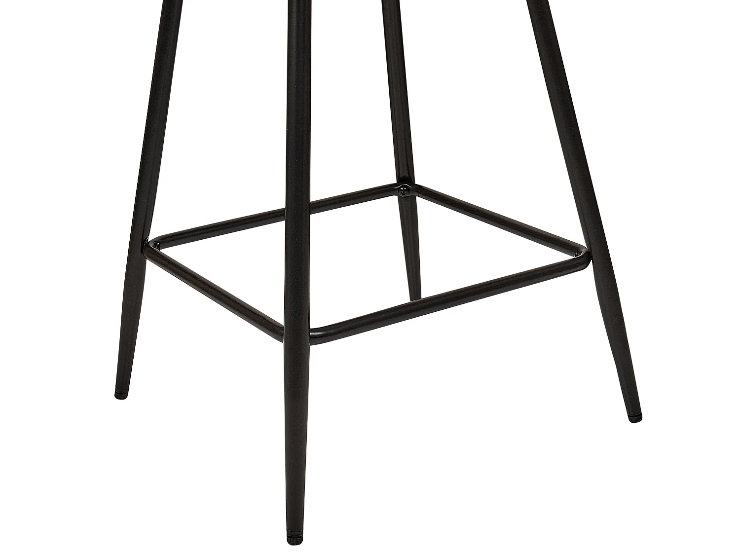 Lot de 2 chaises de bar SANILAC Velours Orange