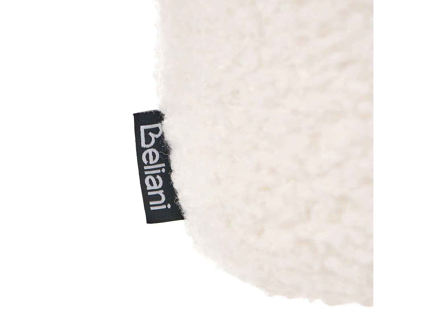 Lot de 2 chaises de bar SANILAC Bouclé Blanc cassé