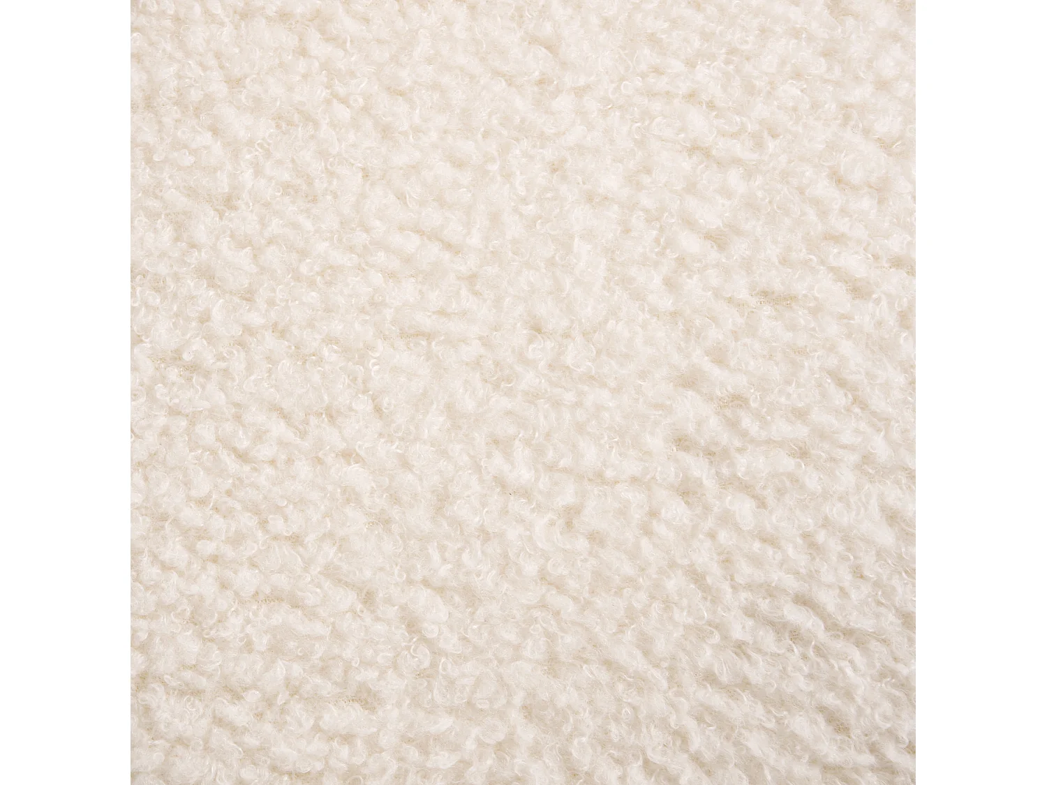 Lot de 2 chaises de bar SANILAC Bouclé Crème